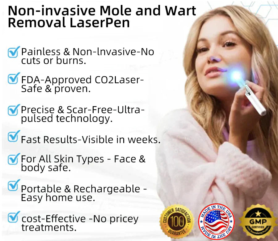 Natravor™ Non-Invasive Mole and Wart Removal Laser Pen